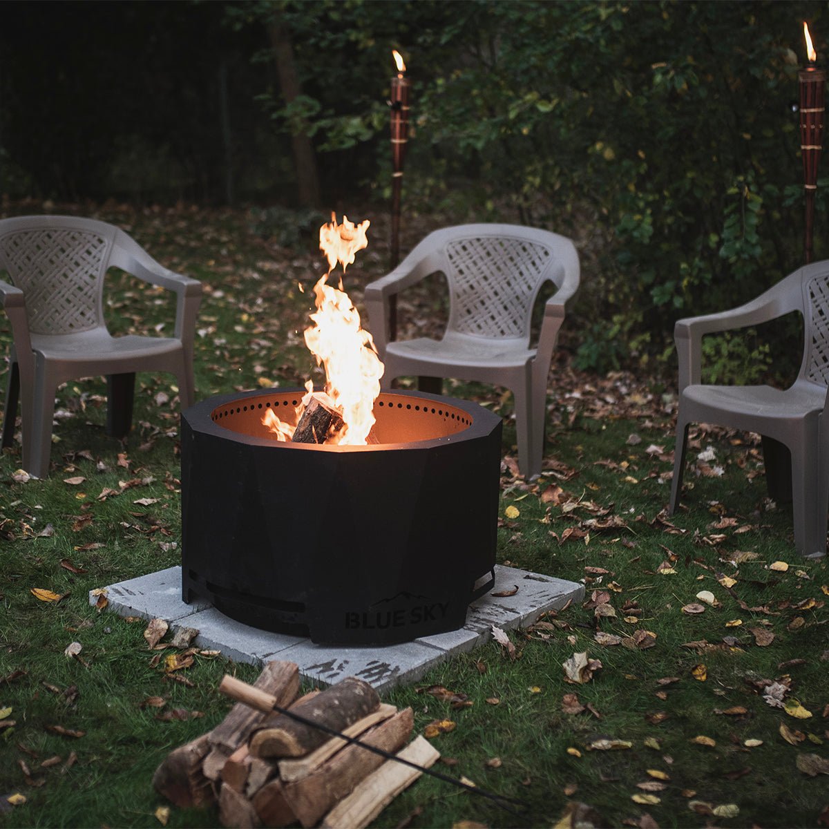 Get to know The Mammoth Smokeless Patio Fire Pit - Blue Sky