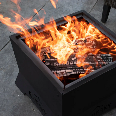 How do I fuel my Blue Sky fire pit?