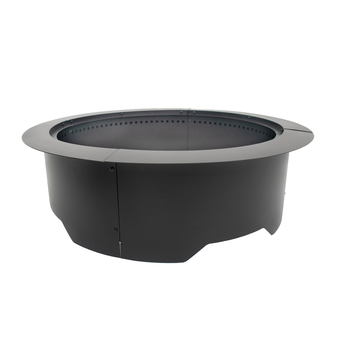 35-Inch Smokeless Fire Pit Ring – Solid Steel Campfire Ring, 31" Inner Diameter, Black