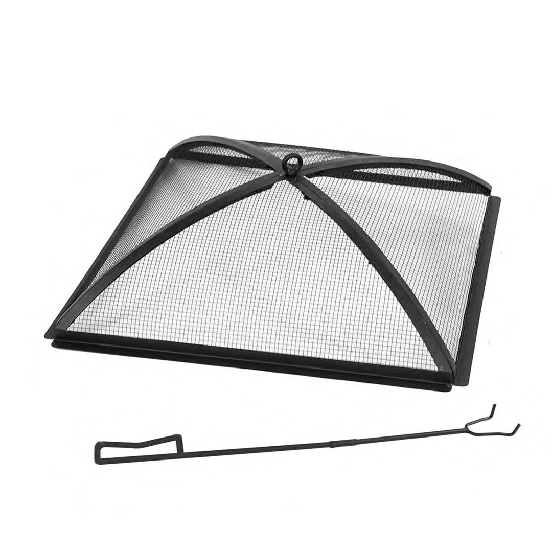 ROCK!FIRE Square Domed Mammoth Spark Screen and Screen Lift – Blue Sky