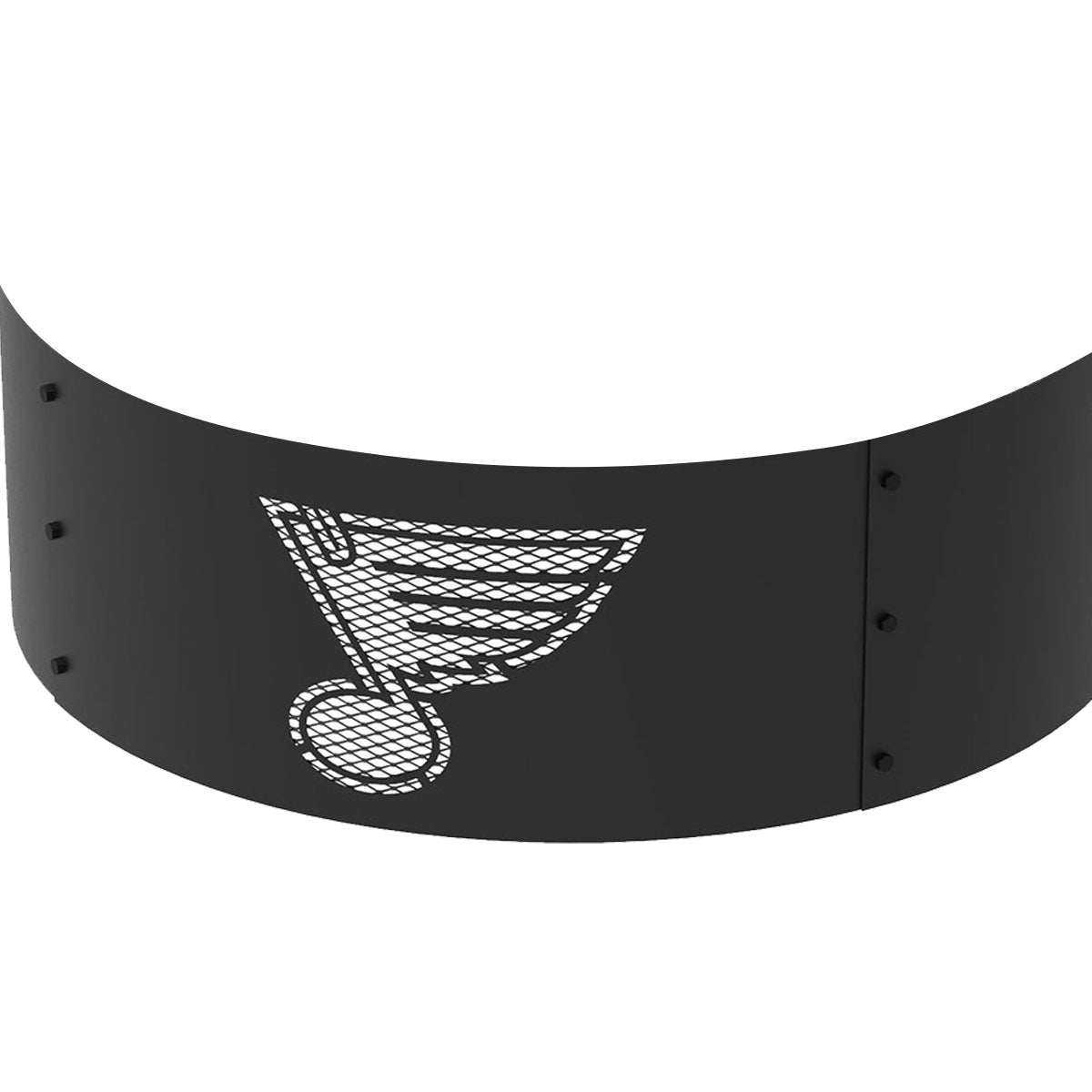 St Louis Blues 36 in. Round x 12 in. High Decorative Steel Fire Ring ...