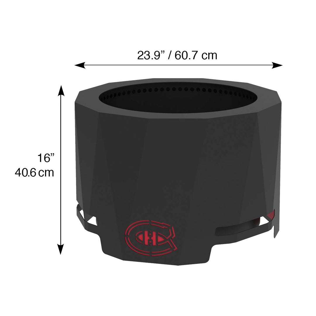Montreal Canadiens Smokeless Patio Fire Pit – Blue Sky Outdoor Living
