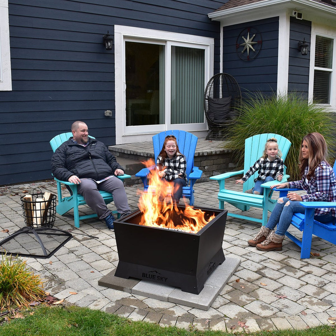 Square Mammoth Patio Smokeless Fire Pit – Blue Sky Outdoor Living